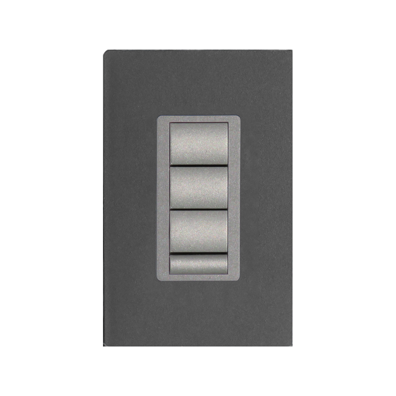 Pulsador 2x2 Black Cian