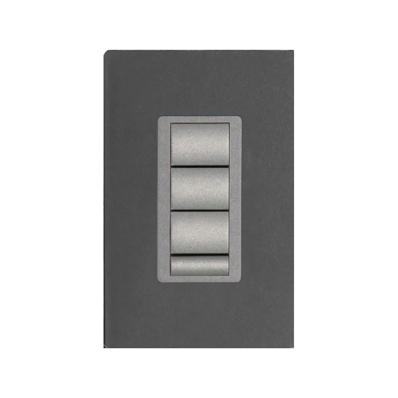 Pulsador 2x2 Black Cian